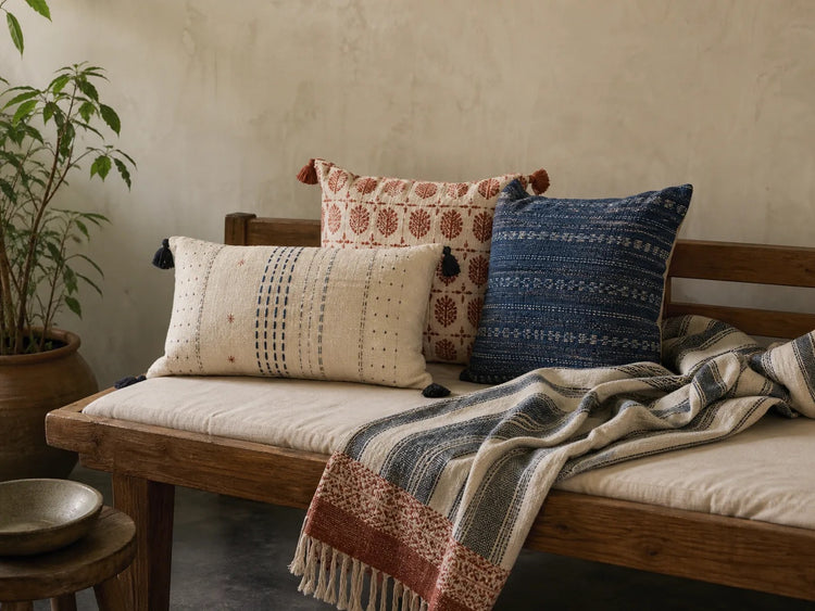 Cushions & Throws — Indian artisan collection