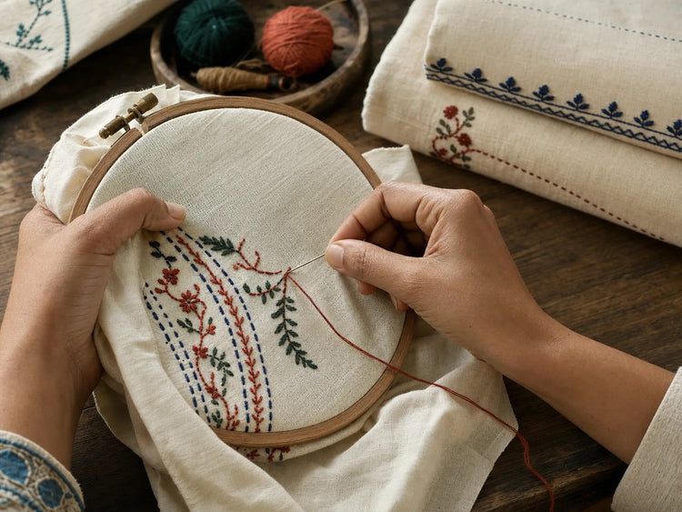 Embroidered Textiles — Indian artisan collection