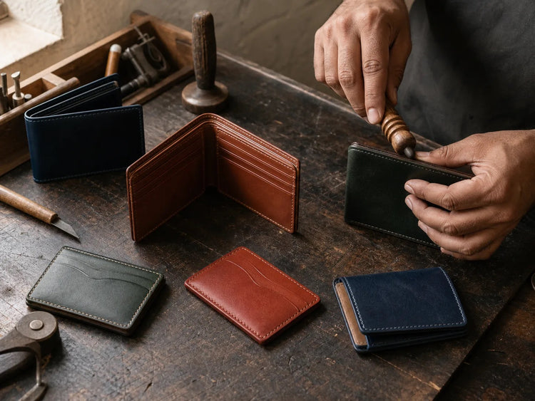 Leather Wallets & Cardholders — Indian artisan collection