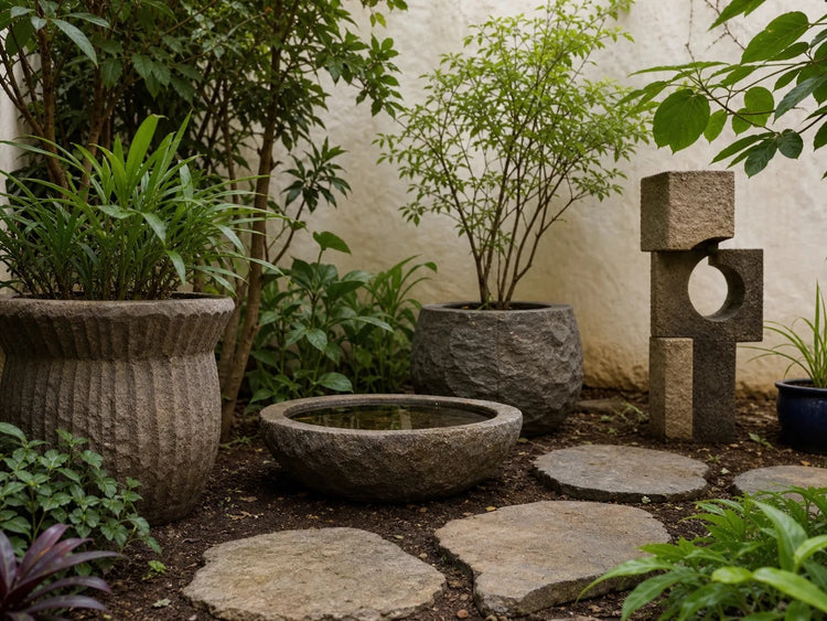 Stone Garden Décor — Indian artisan collection